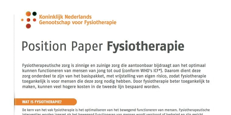 position-paper-fysiotherapie